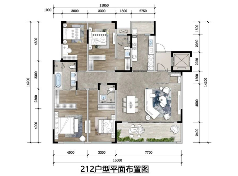 融創(chuàng)國賓雅集戶型圖