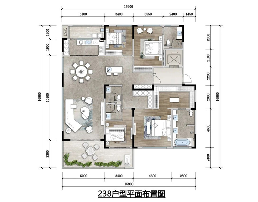 融創(chuàng)國賓雅集戶型圖