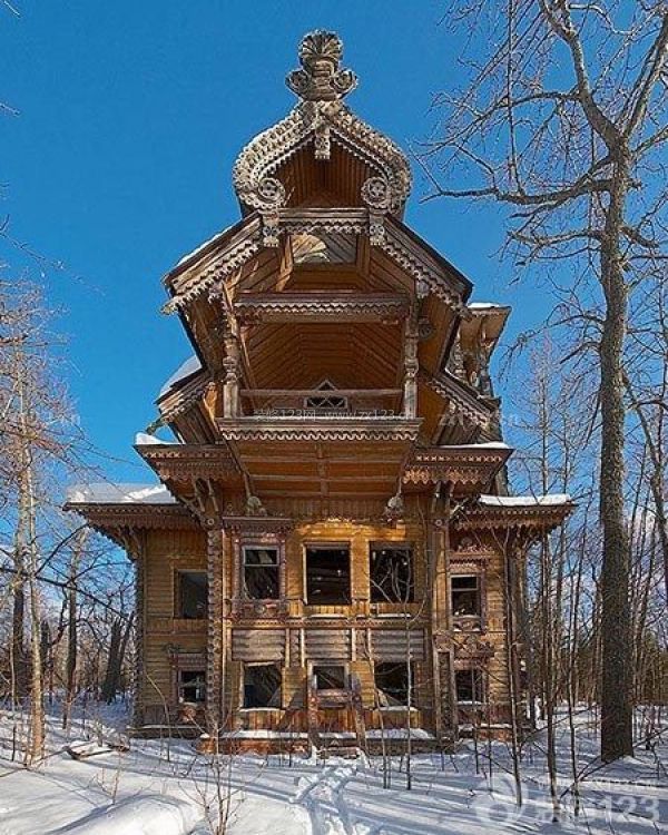 俄羅斯廢棄木屋