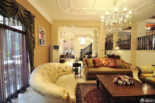 簡歐家裝客廳效果圖