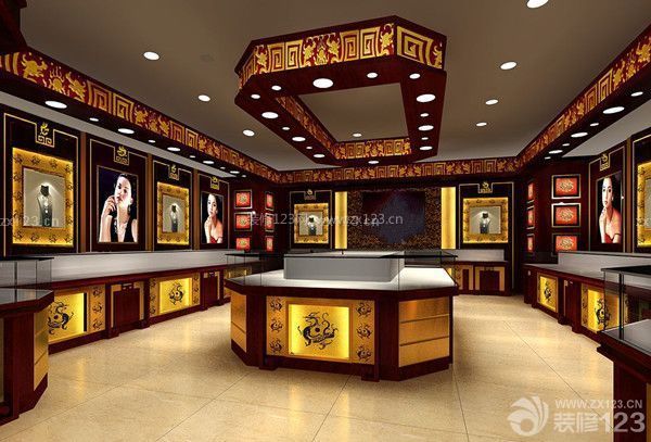 珠寶店怎樣裝修：色調布局