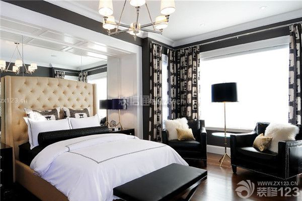 黑白家裝風格之臥室