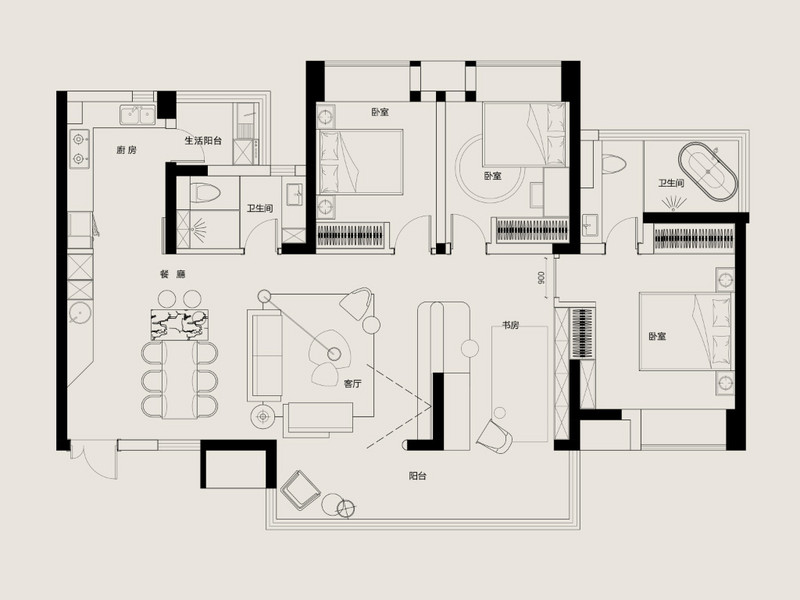 電建地產(chǎn)洺悅府戶型圖